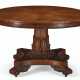A WILLIAM IV OAK AND TULIPWOOD-BANDED BREAKFAST TABLE - Foto 1