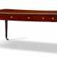 A LATE GEORGE III MAHOGANY PARTNERS LIBRARY TABLE - photo 1