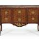 A LATE LOUIS XV ORMOLU-MOUNTED TULIPWOOD, AMARANTH, AND PARQUETRY COMMODE - фото 1