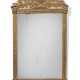 A LOUIS XVI GILTWOOD AND GREY-PAINTED MIRROR - photo 1