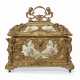 A GILT-METAL MOUNTED GERMAN PORCELAIN JEWEL CASKET AND COVER - photo 1
