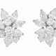 VAN CLEEF & ARPELS DIAMOND CLUSTER EARRINGS - фото 1