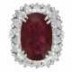 HARRY WINSTON RUBY AND DIAMOND RING - фото 1