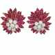 VAN CLEEF & ARPELS RUBY AND DIAMOND EARRINGS - Foto 1