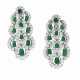 VAN CLEEF & ARPELS EMERALD AND DIAMOND EARRINGS - Foto 1