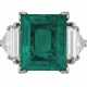 EMERALD AND DIAMOND RING - Foto 1