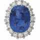 SEAMAN SCHEPPS SAPPHIRE AND DIAMOND RING - photo 1