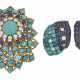 DAVID WEBB SET OF TURQUOISE, SAPPHIRE AND DIAMOND JEWELRY - photo 1