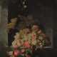 Jan Davidsz. de Heem, Umkreis , Stillleben mit Weintrauben, Kirschen, Aprikosen, Schmetterlingen und einer Hummel in einer Steinnische  - фото 1