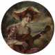 Karl A. Schlegel 19./20. Jahrhundert , Junge Frau mit Gitarre - photo 1