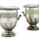 A PAIR OF GEORGE IV SHEFFIELD-PLATED MONUMENTAL TWO-HANDLED JARDINIERE VASES - photo 1