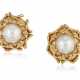 Schlumberger, Jean. Tiffany & Co.. TIFFANY & CO. JEAN SCHLUMBERGER MABE PEARL AND GOLD EARRINGS - photo 1