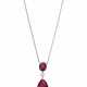 RUBY AND DIAMOND PENDANT NECKLACE - photo 1