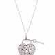 Tiffany & Co.. TIFFANY & CO. DIAMOND HEART LOCK PENDANT NECKLACE - фото 1