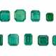 GROUP OF UNMOUNTED EMERALDS - Foto 1