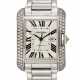 Cartier. CARTIER DIAMOND AND WHITE GOLD 'TANK ANGLAISE' WRISTWATCH - фото 1