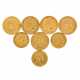 Preussen/GOLD - 5 x 20 Goldmark und 3 x 10 Goldmark, - photo 1