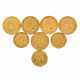 Preussen/GOLD - 5 x 20 Goldmark und 3 x 10 Goldmark, - Foto 1