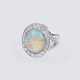 Juwelier Wilm. Vintage Opal-Brillant-Ring - photo 1