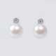 Paar Perlen-Brillant-Ohrringe - фото 1