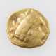 Gallien / Aulerci Cenomani / Gold - Gold-Stater 2. Jahrhundertv.Chr., Avers: Stilisierter Apollokopf n.r., - Foto 1