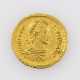 Spätantike / Gold - Solidus 383-388n.Chr. / Konstantinopolis, Theodosius I., Avers: Büste des Theodosius I., - Foto 1