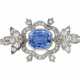 EARLY 19TH CENTURY SAPPHIRE AND DIAMOND BROOCH - Foto 1