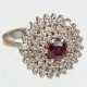 Rubin Diamant Ring - Weissgold 585 - Foto 1