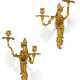 A PAIR OF FRENCH ORMOLU TWIN-BRANCH WALL-LIGHTS - фото 1