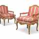 Cresson, Michel. A PAIR OF LOUIS XV GILTWOOD FAUTEUILS - фото 1