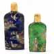 TWO GEORGE II GOLD MOUNTED GLASS SCENT BOTTLES - Foto 1