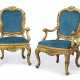 A PAIR OF ITALIAN POLYCHROME-DECORATED 'LACCA' ARMCHAIRS - photo 1