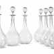 Baccarat Glasshouse. SEVEN BACCARAT GLASS DECANTERS AND STOPPERS - Foto 1