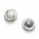 Adler. ADLER COLOURED CULTURED PEARL, CULTURED PEARL AND DIAMOND EARRINGS - photo 1