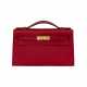 HERMÈS. A ROUGE TOMATE EPSOM LEATHER KELLY POCHETTE WITH GOLD HARDWARE - photo 1