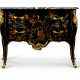 Latz, Jean-Pierre. A LOUIS XV ORMOLU-MOUNTED BLACK, RED AND GILT CHINESE LACQUER BOMBE COMMODE - фото 1