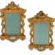 A PAIR OF NORTH ITALIAN GILTWOOD AND REVERSE-GLASS PAINTED MIRRORS - photo 1