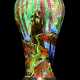 Wedgwood. A LARGE WEDGWOOD FAIRYLAND LUSTRE 'TEMPLE ON A ROCK' VASE AN... - photo 1
