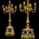 A PAIR OF FRENCH ORMOLU AND SILVERED-BRONZE NINE-LIGHT CANDELABRA - photo 1