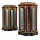 A PAIR OF NAPOLEON III ORMOLU-MOUNTED, CUT-BRASS INLAID AND RED TORTOISESHELL `BOULLE` VITRINE CABINETS, ON STANDS - Foto 1