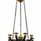 A BALTIC ORMOLU AND PATINATED-BRONZE NINE-LIGHT CHANDELIER - photo 1