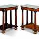 A PAIR OF WILLIAM IV BRASS-MOUNTED BRAZILIAN ROSEWOOD AND PARCEL-GILT SMALL CONSOLES - Foto 1
