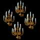 A SET OF FOUR FRENCH ORMOLU EIGHT-LIGHT WALL-APPLIQUES - photo 1
