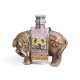 A FAMILLE ROSE ‘ELEPHANT AND VASE’ CANDLE HOLDER - фото 1