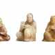 A GROUP OF THREE SHOUSHAN SOAPSTONE CARVINGS OF LUOHAN - Foto 1