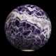 A VERY LARGE AMETHYST BANDED SPHERE WITH CHEVRONS - фото 1