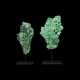 A GROUP OF TWO NATURAL MALACHITE SPECIMENS - photo 1