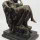 Bronzeskulptur einer sitzenden Dame nach Carpeaus. - Foto 1