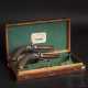 Ein Paar Perkussionspistolen im Kasten, E. & W. Bond, London, um 1830 - photo 1