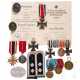 12 Auszeichnungen 1. und 2. Weltkrieg mit zwei Urkunden und einem Paar Schulterstücke - Foto 1